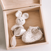 GIFT BOX 2PCS BUNNY 3-6M CREAM