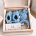 GIFT BOX 2PCS BUNNY 3-6M LIGHT BLU