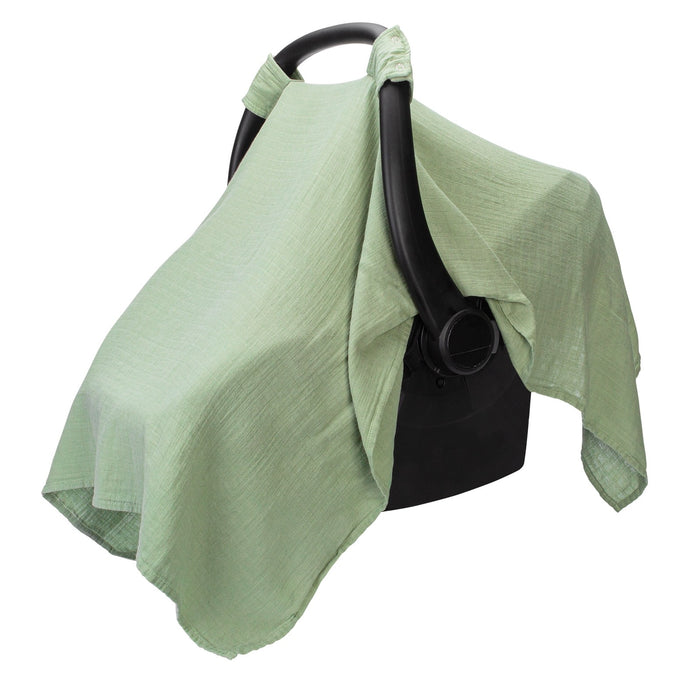 Baby Car Seat Cover by Comfy Cubs - Sage Car Seat Cover Comfy Cubs