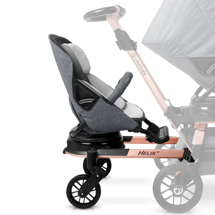 Helix+ with Stroller Seat Mélange Grey Rose Gold Helix Orbit Baby