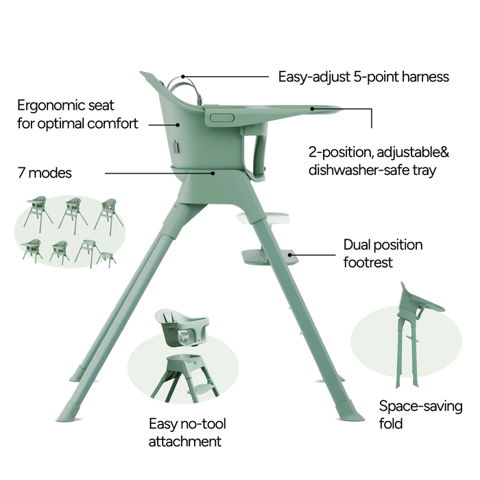 Mompush Olli High Chair High Chair Mompush