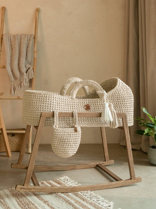 Standard Moses Basket with Round Hood Bassinets & Cradles Anzy Home