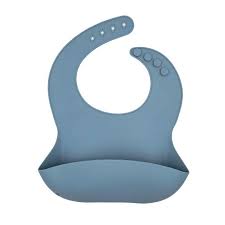 BABYLUXE BABY SILICONE BIBS WITH CRUMB CATCHER . BABY BLUE BIBS BABYLUXE
