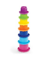 KIDOOZIE EARLYEARS STACK N` NEST CUPS EDUCATIONAL TOY, 7 PCS SET TOY KIDOOZIE