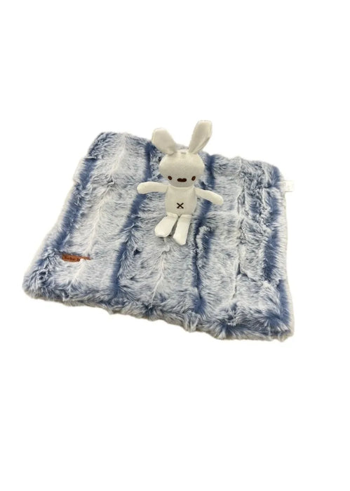 BEBE BEAUTE MINI BLANKET LOVEY . FUZZY BLUE BLANKETS BEBE BEAUTE