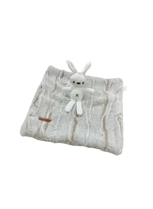 BEBE BEAUTE MINI BLANKET LOVEY . FUZZY TAUPE BLANKETS BEBE BEAUTE