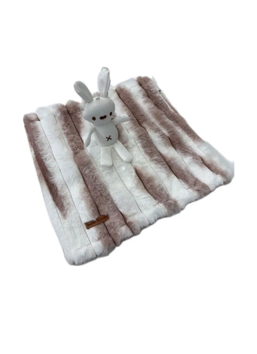 BEBE BEAUTE MINI BLANKET LOVEY . MARBLE MAUVE BLANKETS BEBE BEAUTE