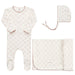 AURORA DIAMOND PRINT COLLECTION - TAKE ME HOME SET IVORY PINK CLOTHING AURORA
