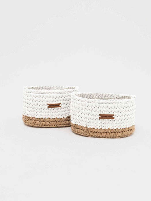 Diaper Caddy with Jute Accent