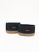 Diaper Caddy with Jute Accent Black One Diaper Organizers Anzy Home