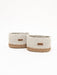 Diaper Caddy with Jute Accent Ecru One Diaper Organizers Anzy Home