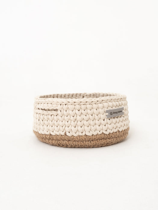 Basket Round with Jute Accent Storage & Organization Anzy Home