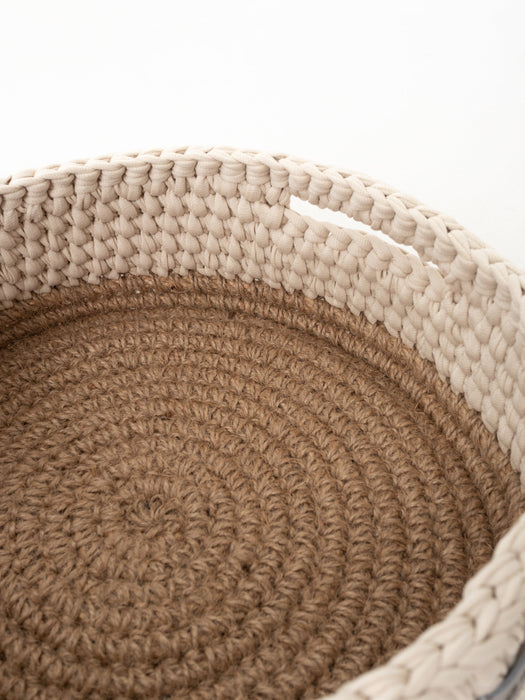 Basket Round with Jute Accent Storage & Organization Anzy Home