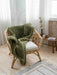 Chunky Knit Blanket in Khaki