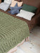 Chunky Knit Blanket in Khaki