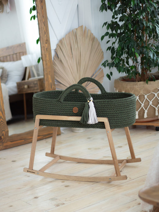 Standard Moses Basket Khaki Bassinets & Cradles Anzy Home