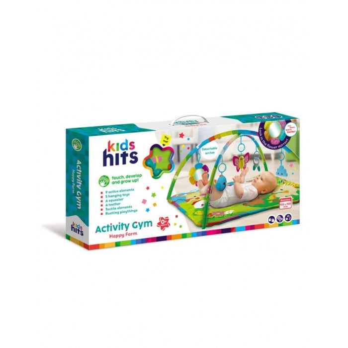 KIDS HITS ACTIVITY GYM ZOO FRIENDS BABY FLOOR MAT - GYM KIDS HITS