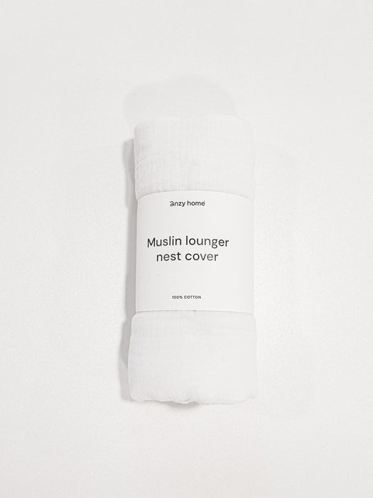 Muslin Cover for Lounger Nest Bassinet & Cradle Accessories Anzy Home