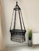 Hanging Macrame Baby Bassinet Black Cord Bassinets & Cradles Anzy Home