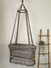Hanging Macrame Baby Bassinet Champagne Cord Bassinets & Cradles Anzy Home