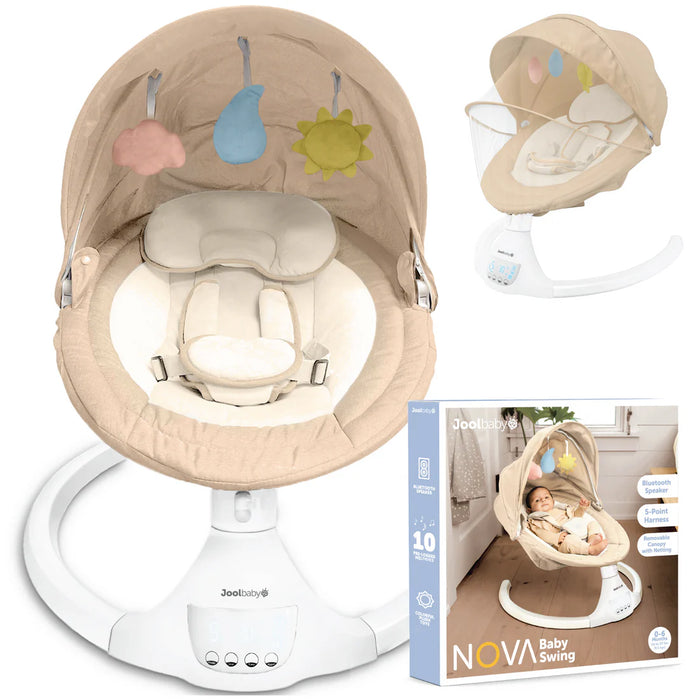 JOOL BABY NOVA SIGNATURE BABY SWING 2.0 . OTMEAL SWING JOOL BABY