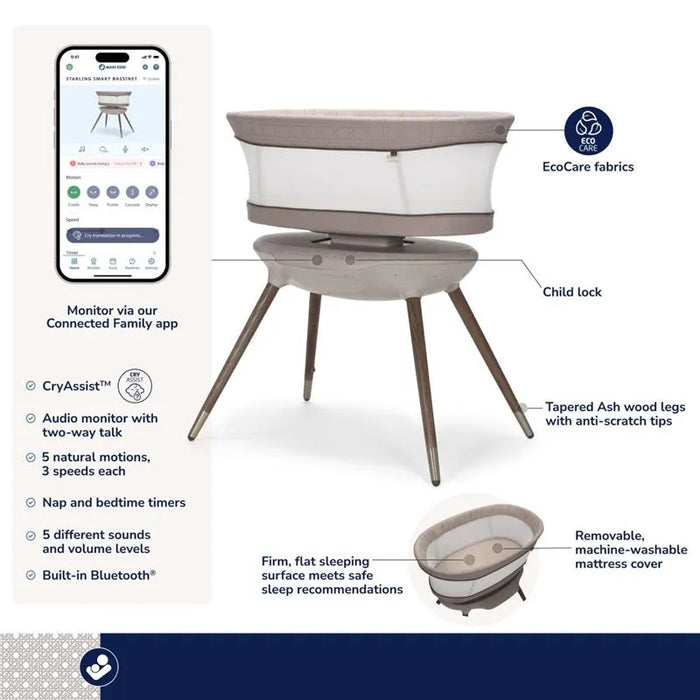 maxi cosi bassinet weight MAXI COSI STARLING SMART BASSINET — Little Luxury