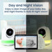 Babysense Max View: Video Baby Monitor with 2 Cameras, Non Wifi, Split Screen, Night Light & Sound Machine Video Monitor Babysense