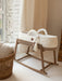 Standard Moses Basket White and Beige Bassinets & Cradles Anzy Home