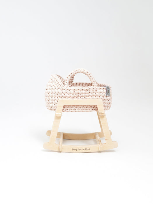 Mini Doll Moses Basket w/Rocking Stand Pearl Dolls, Playsets & Toy Figures Anzy Home