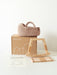 Mini Doll Moses Basket w/Rocking Stand Pink Beige Dolls, Playsets & Toy Figures Anzy Home