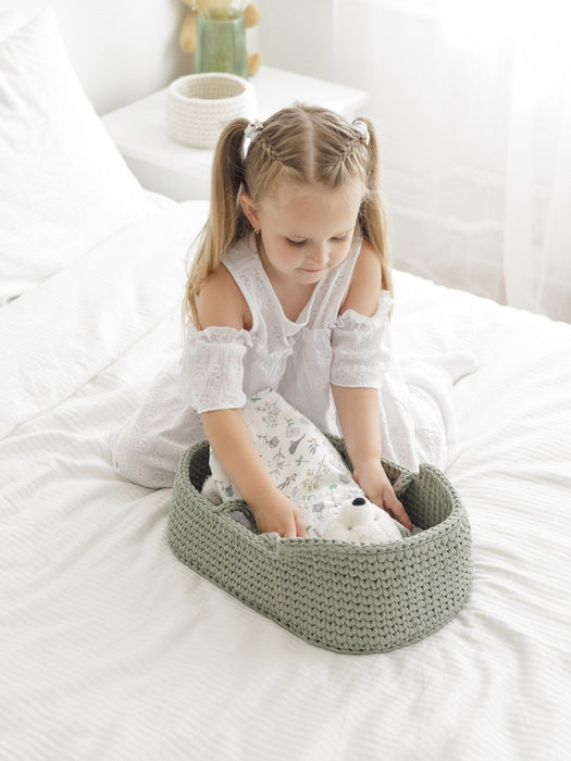 Doll Moses Basket w/Rocking Stand Dolls, Playsets & Toy Figures Anzy Home