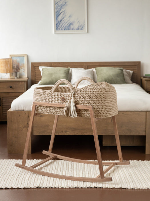 XL Moses Basket with Round Hood Bassinets & Cradles Anzy Home