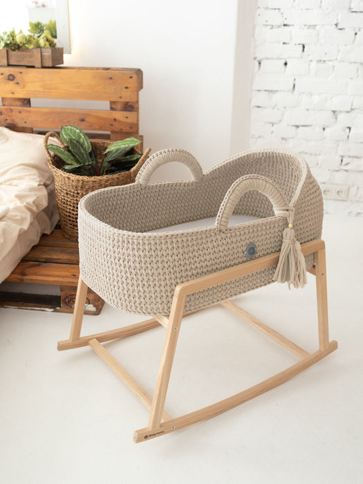 XL Moses Basket with Round Hood Bassinets & Cradles Anzy Home