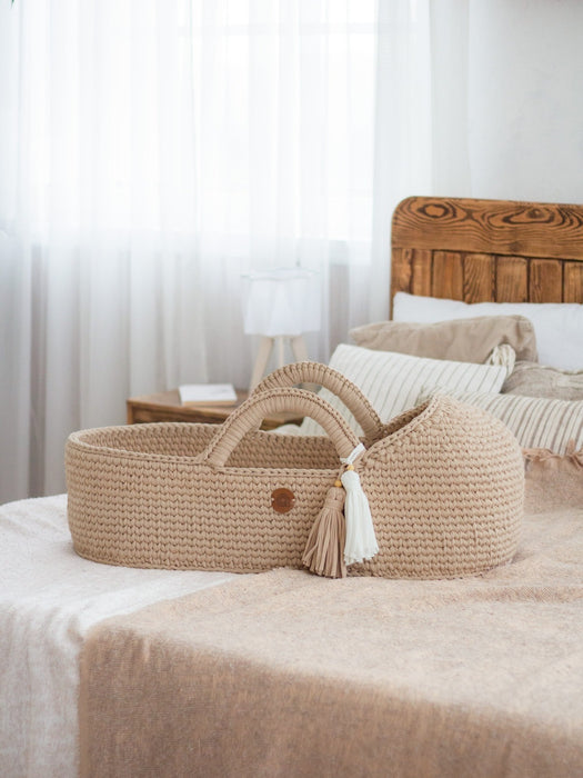 Standard Moses Basket with Round Hood Bassinets & Cradles Anzy Home