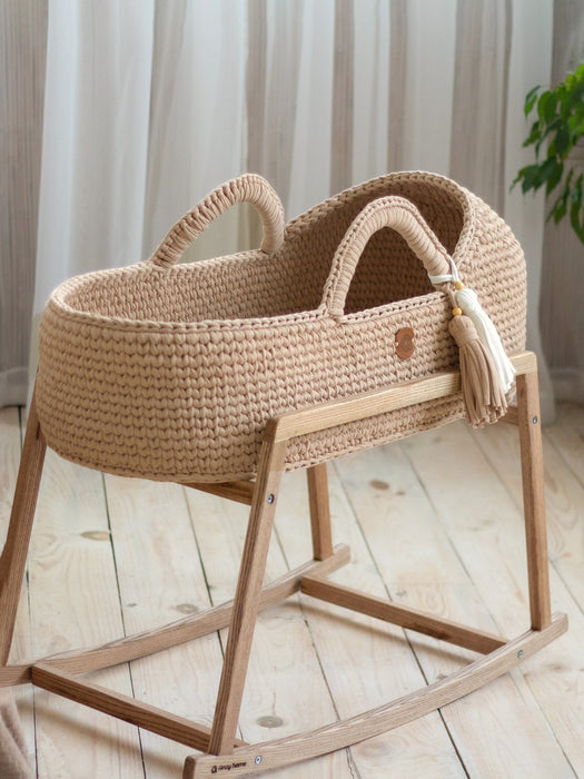 Standard Moses Basket with Round Hood Bassinets & Cradles Anzy Home