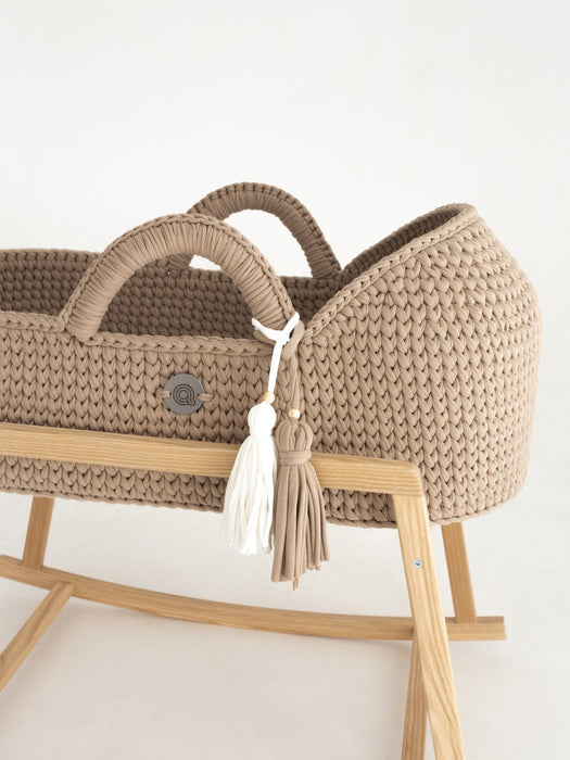 Standard Moses Basket with Round Hood Bassinets & Cradles Anzy Home