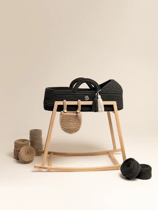 Standard Moses Basket with Round Hood Bassinets & Cradles Anzy Home