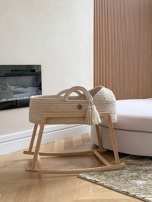 Standard Moses Basket with Round Hood Bassinets & Cradles Anzy Home