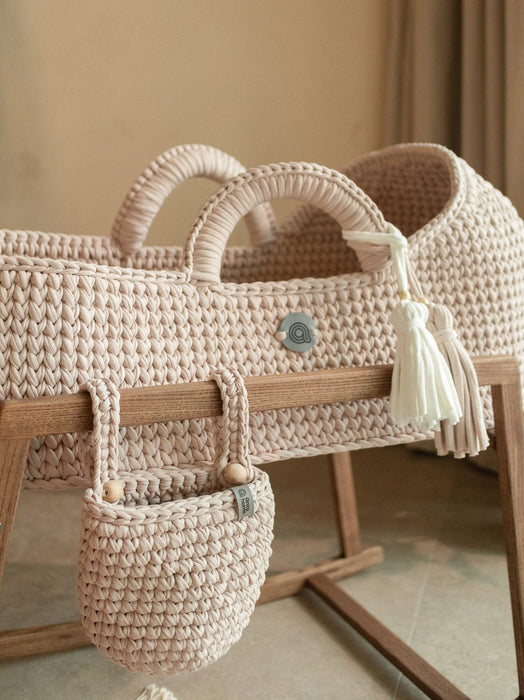 Standard Moses Basket with Round Hood Bassinets & Cradles Anzy Home