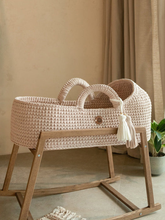 Standard Moses Basket with Round Hood Bassinets & Cradles Anzy Home
