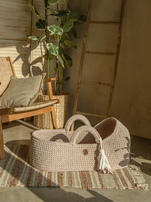 Standard Moses Basket with Round Hood Bassinets & Cradles Anzy Home