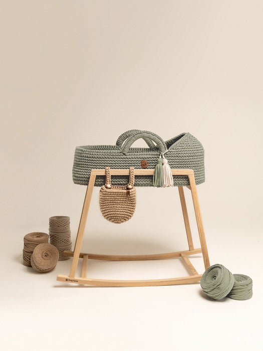 XL Moses Basket with Round Hood Bassinets & Cradles Anzy Home