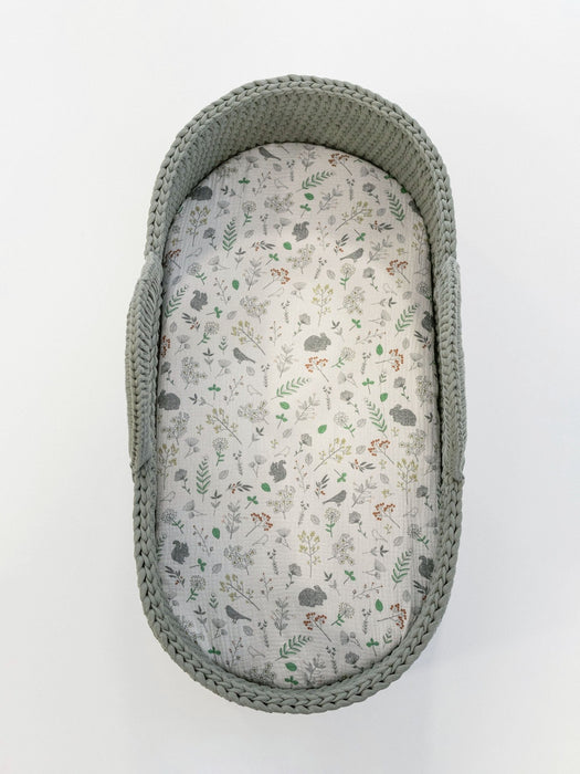 Muslin Mattress Fitted Sheets Wildflowers One Size Bassinet & Cradle Accessories Anzy Home