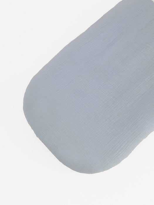 Muslin Cover for Lounger Nest Plain Silver Bassinet & Cradle Accessories Anzy Home
