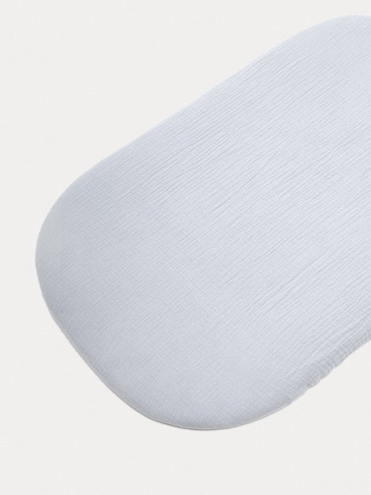 Muslin Mattress Fitted Sheets Plain Silver One Size Bassinet & Cradle Accessories Anzy Home