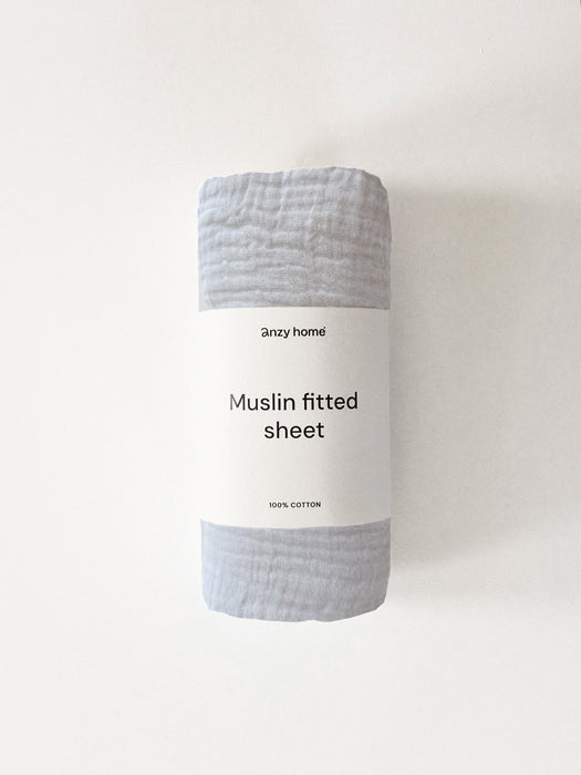 Muslin Fitted Sheets Standard | US Stock Bassinet & Cradle Accessories Anzy Home