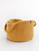 Basket Round with Handles Recycled Mustard cord Baskets Anzy Home