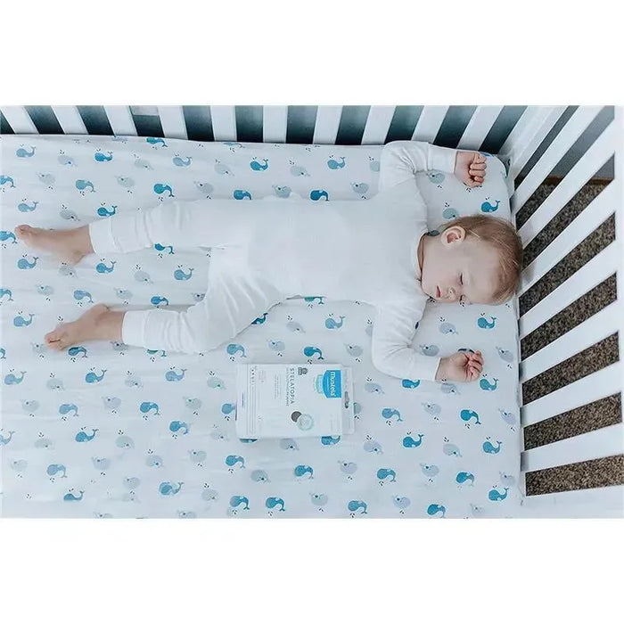 MUSTELA - STELATOPIA SKIN SOOTHING PAJAMAS, WHITE (6-12M) HEALTH MUSTELA