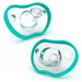 Flexy Silicone Pacifiers Teal 0-3 Months 2-Pack Pacifiers & Teethers Nanobébé