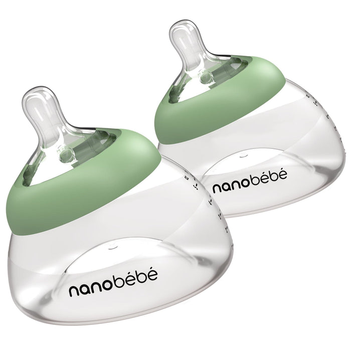 Breastmilk Baby Bottle 2-Pack Sage Baby Bottles Nanobébé